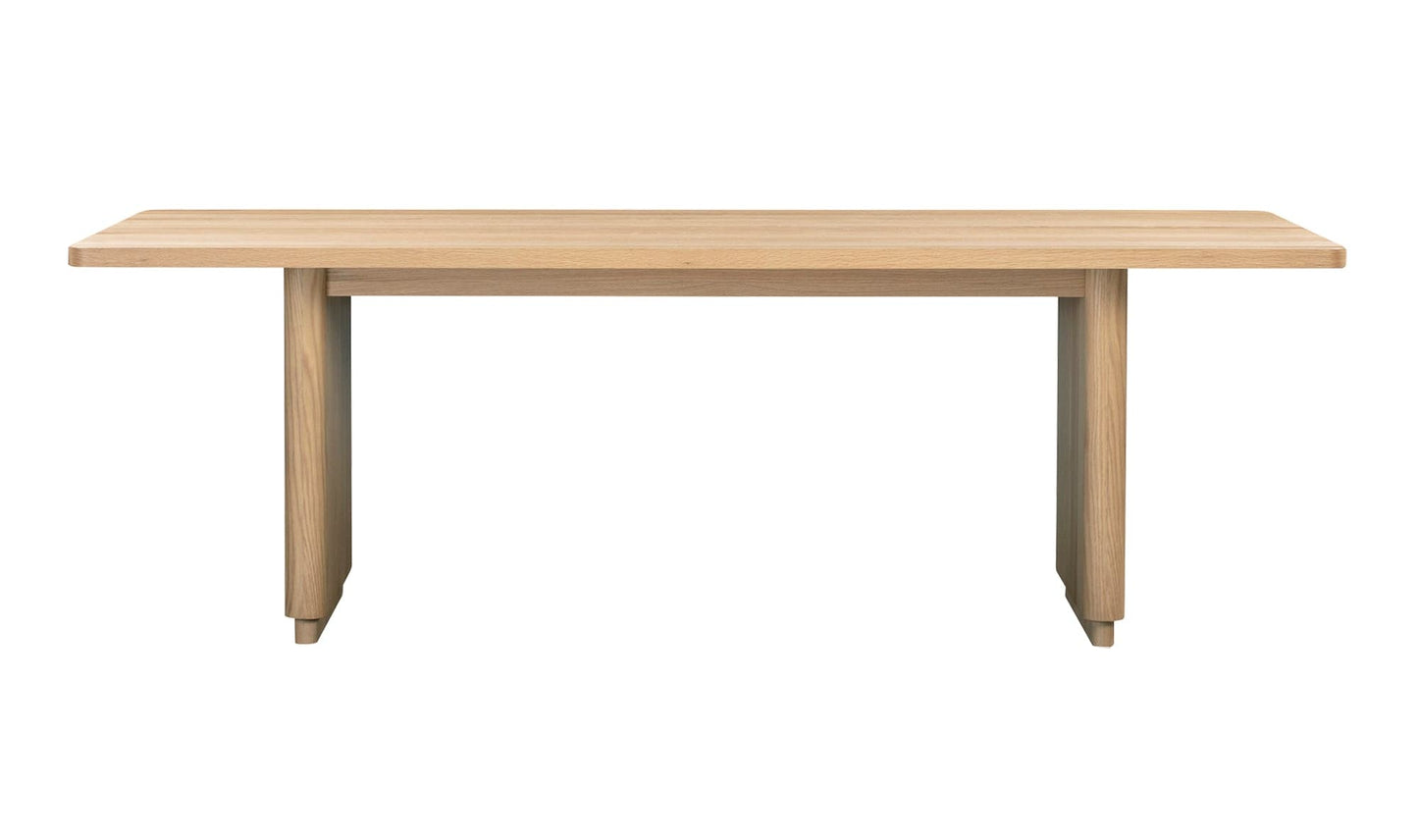 Moe's Home Collection Dining Table Round Off Small Dining Table Natural Oak Round Off Small Dining Table Natural Oak