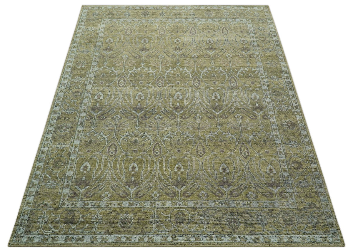 Dune Earthy Neutral Custom Made Camel Turkish Hand Knotted Wool Rug.