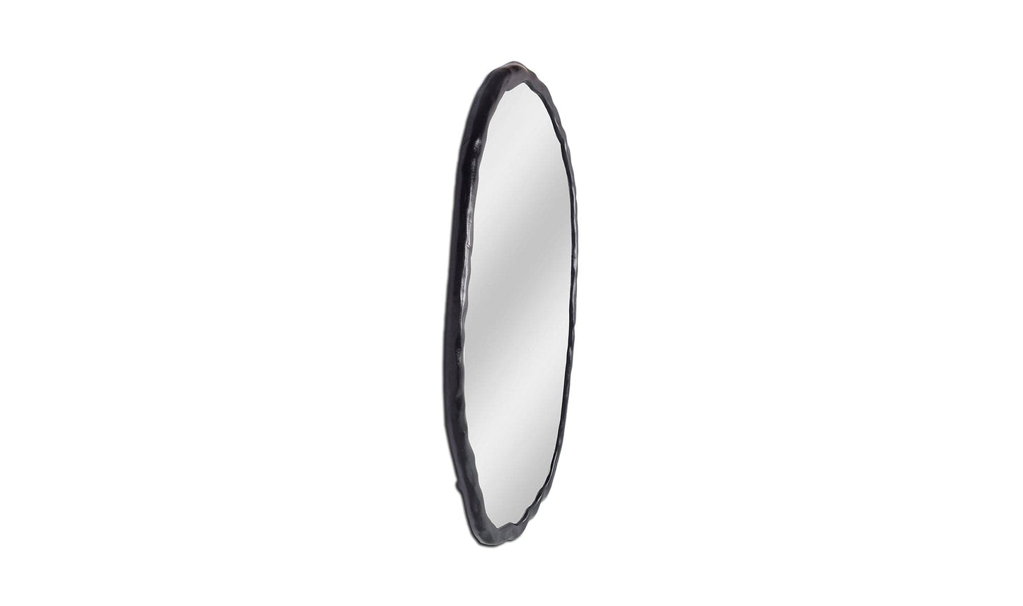The Carpentry Shop Co. Foundry Oval Mirror Black Foundry Oval Mirror Black