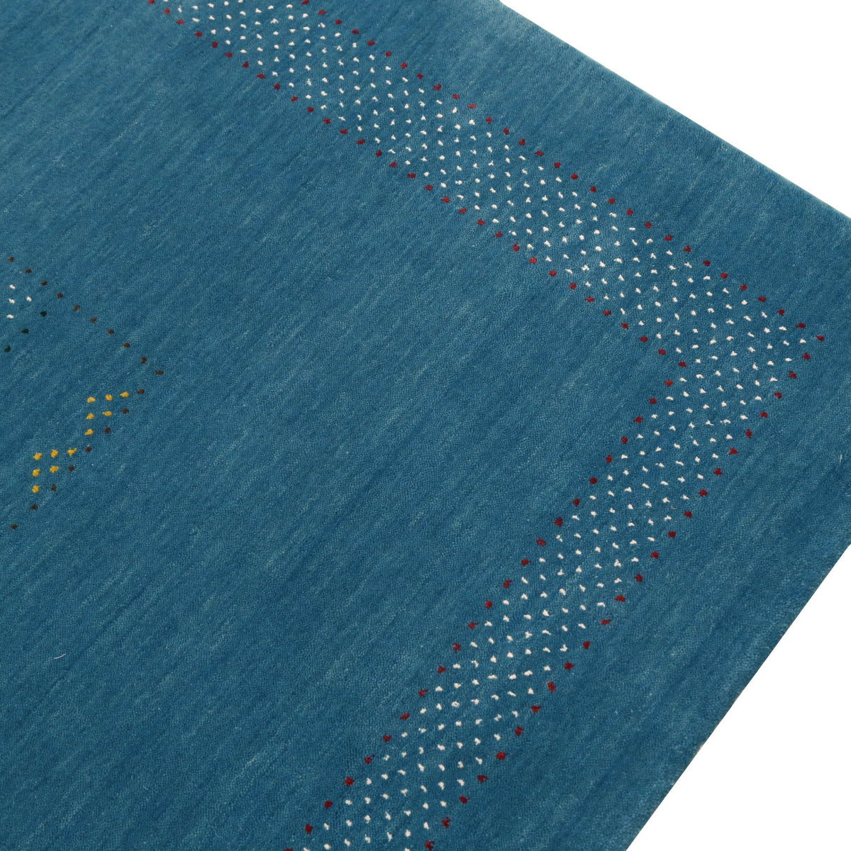 Gabbeh Design Hand Loomed Wool Area Rug.