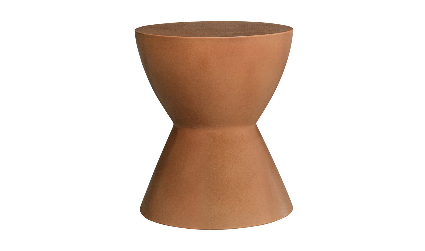 Moe's Home Collection Hourglass Outdoor Stool Terracotta Hourglass Outdoor Stool Terracotta
