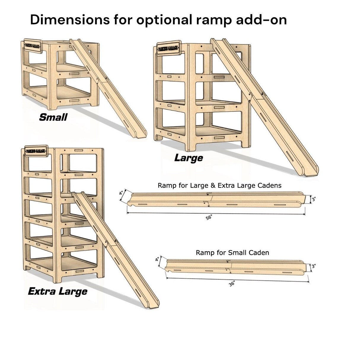 CADEN- Toy Car Ramp + Storage (Copy)