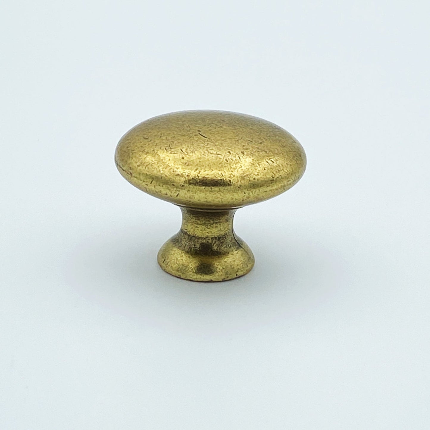 Round "Capri" Antique Brass Round Cabinet Knob