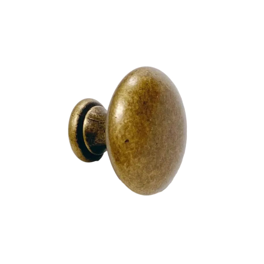 Round "Ella" Antique Bronze Cabinet Knob.