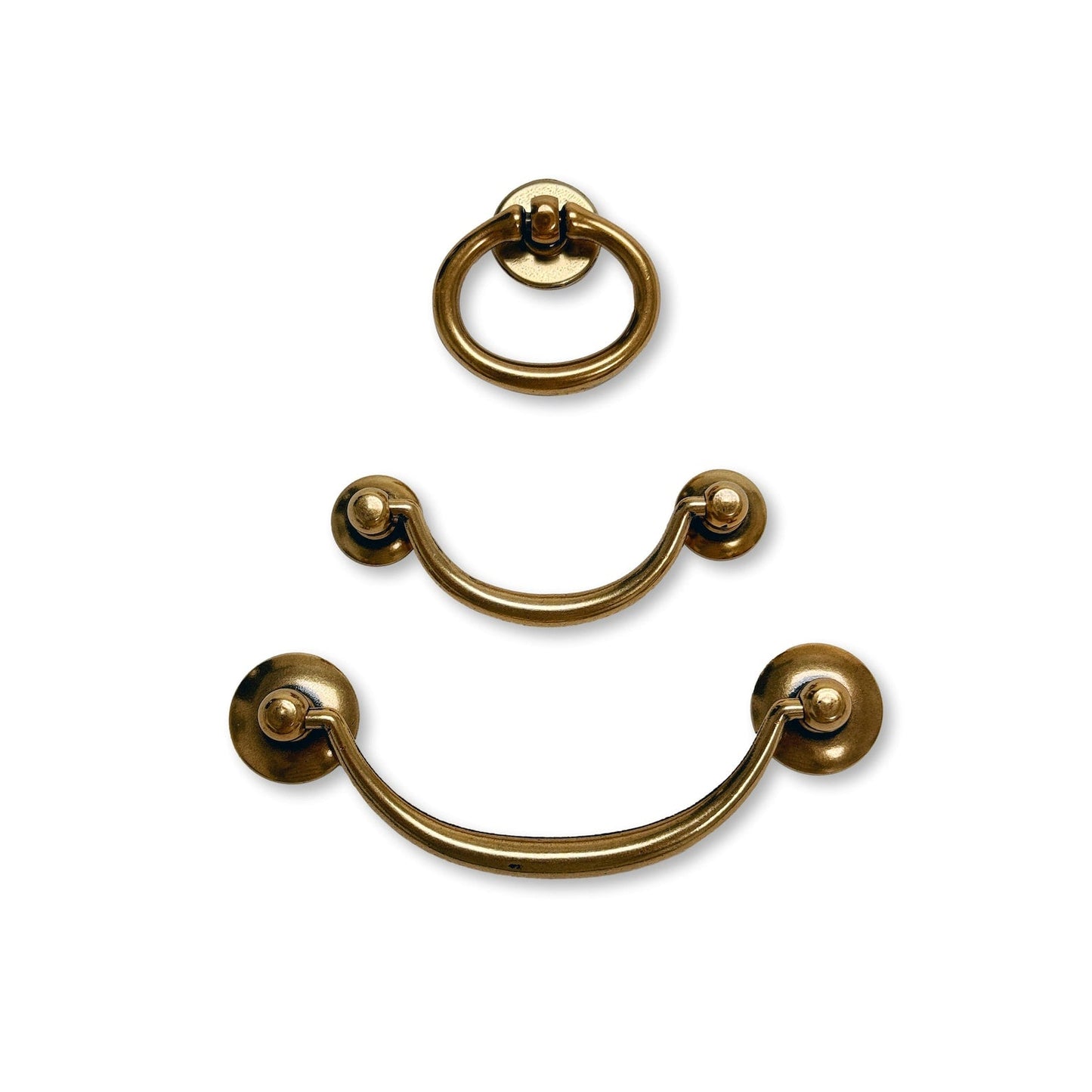 Ring Pulls "Bail" Antique Brass Hardware