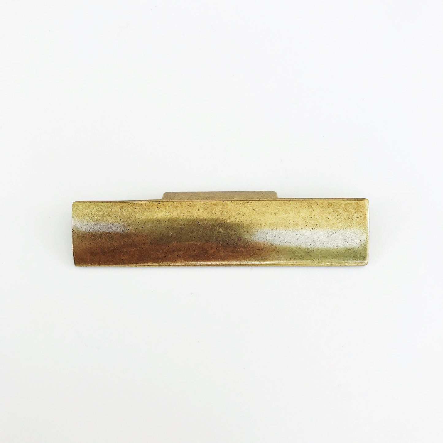 Rectangular "Dara" Aged Brass Drawer Pulls - Cabinet Handles.