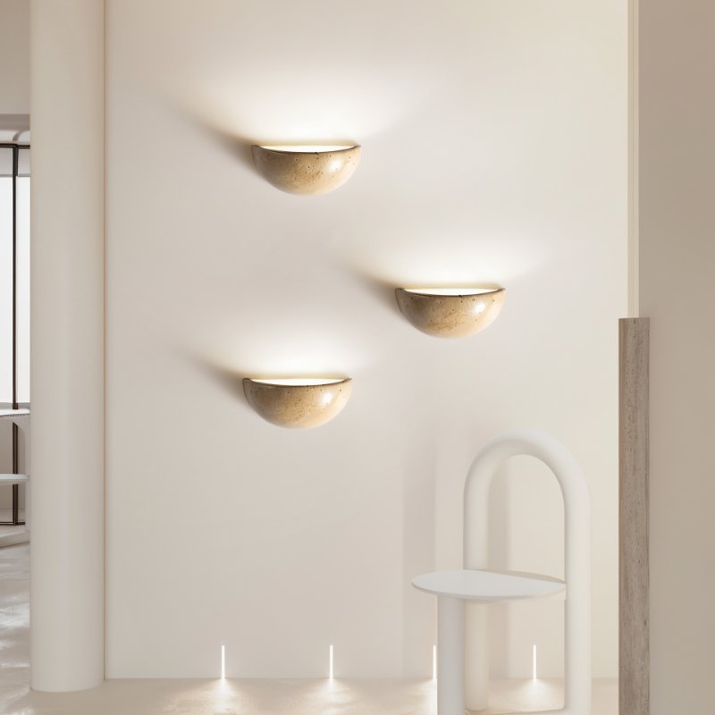 Ivado Travertine Wall Lamp.