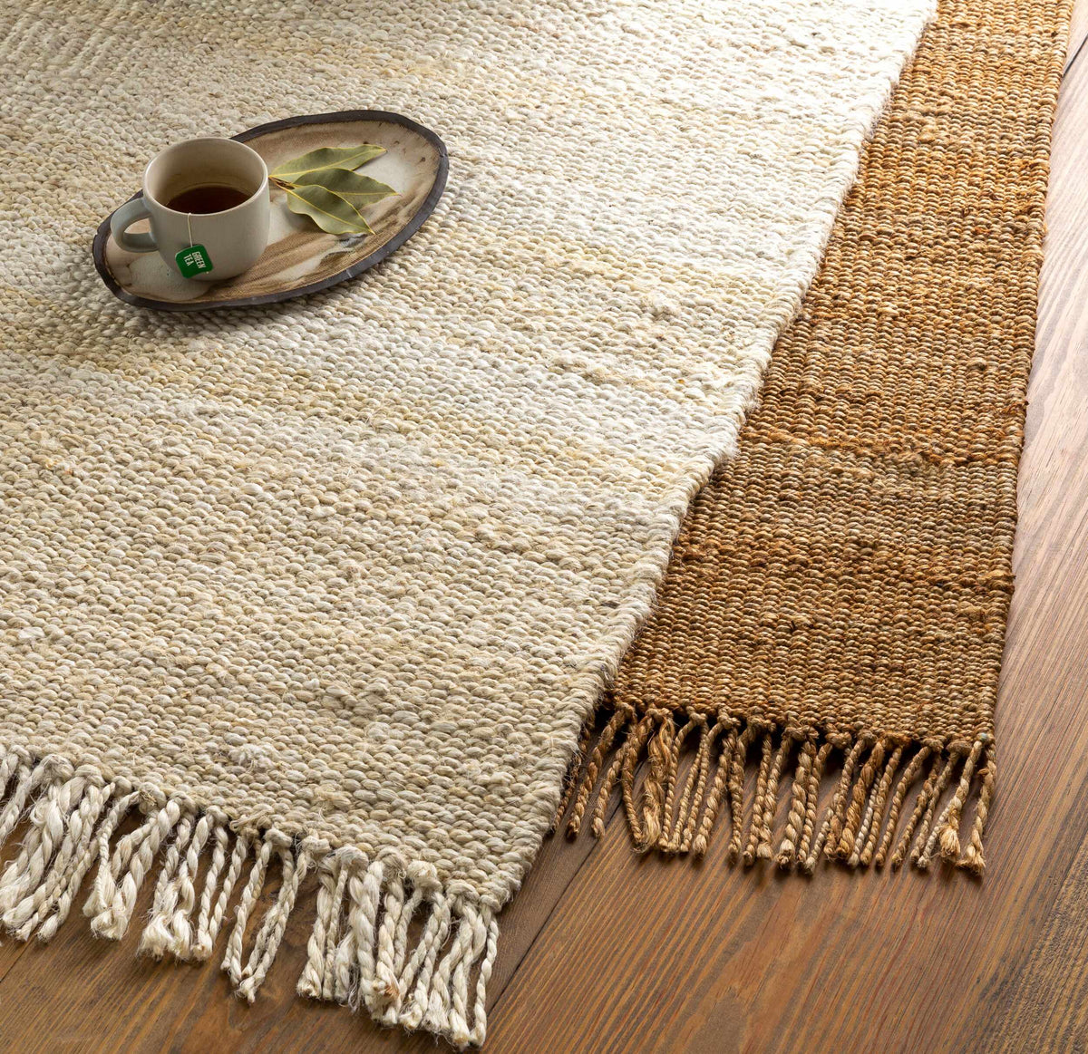 Oaks Perfect Flatweave Jute Rug.