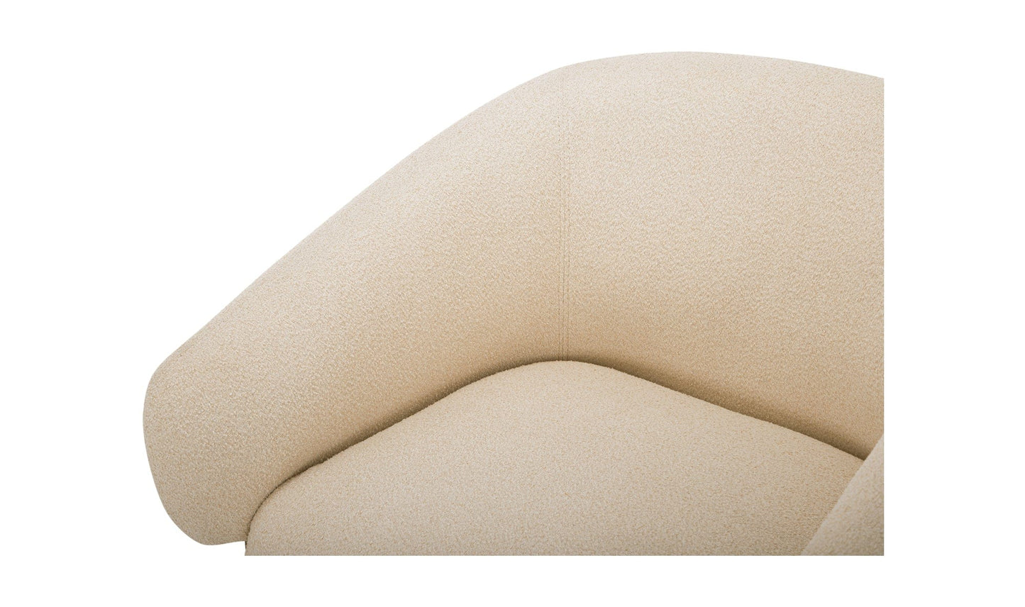 Moe's Home Collection Lounge Chairs Otto Accent Chair Flecked Cream Otto Accent Chair Flecked Cream