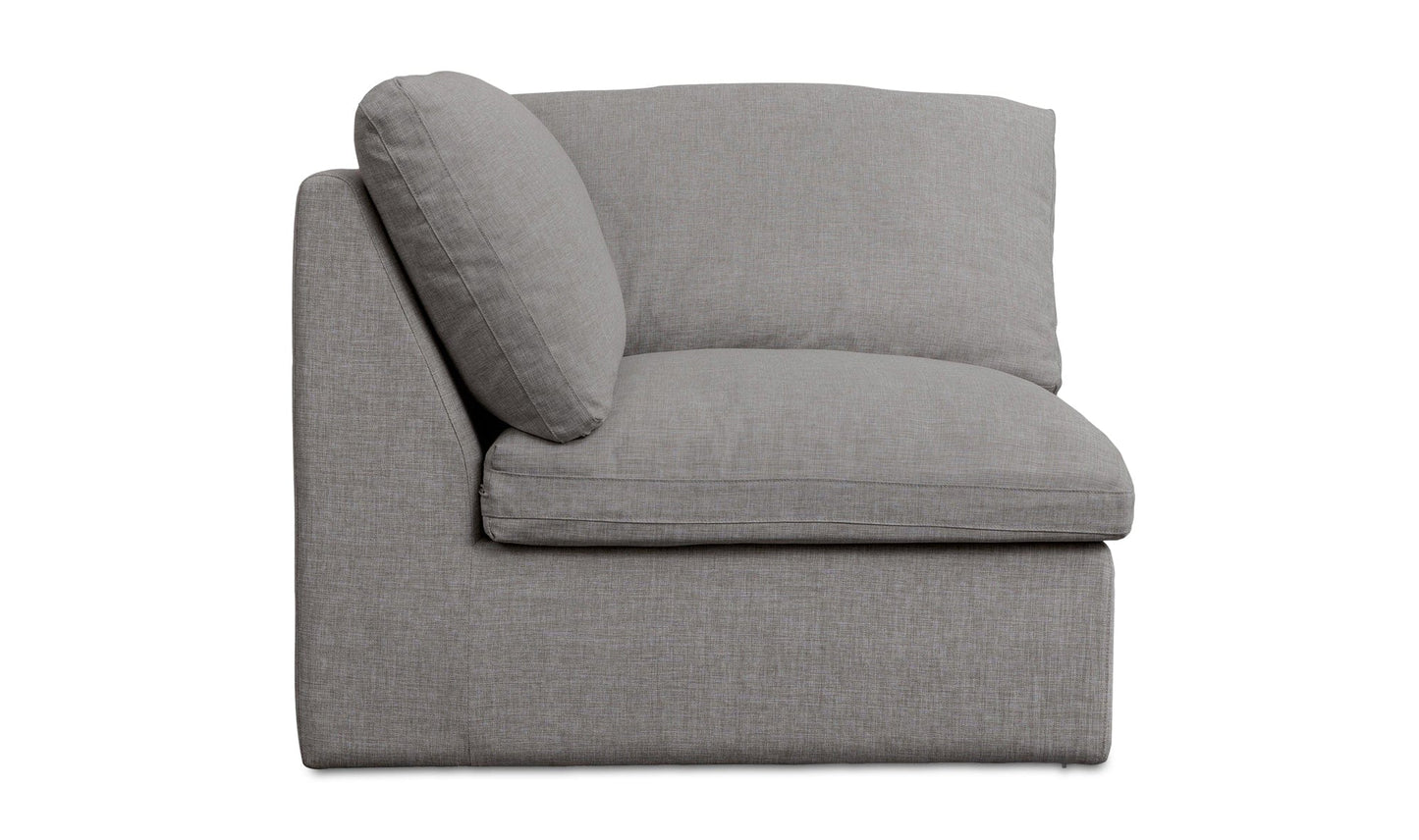 Moe's Home Collection Miles Outdoor Corner Speckled Light Grey Miles Outdoor Corner Speckled Light Grey