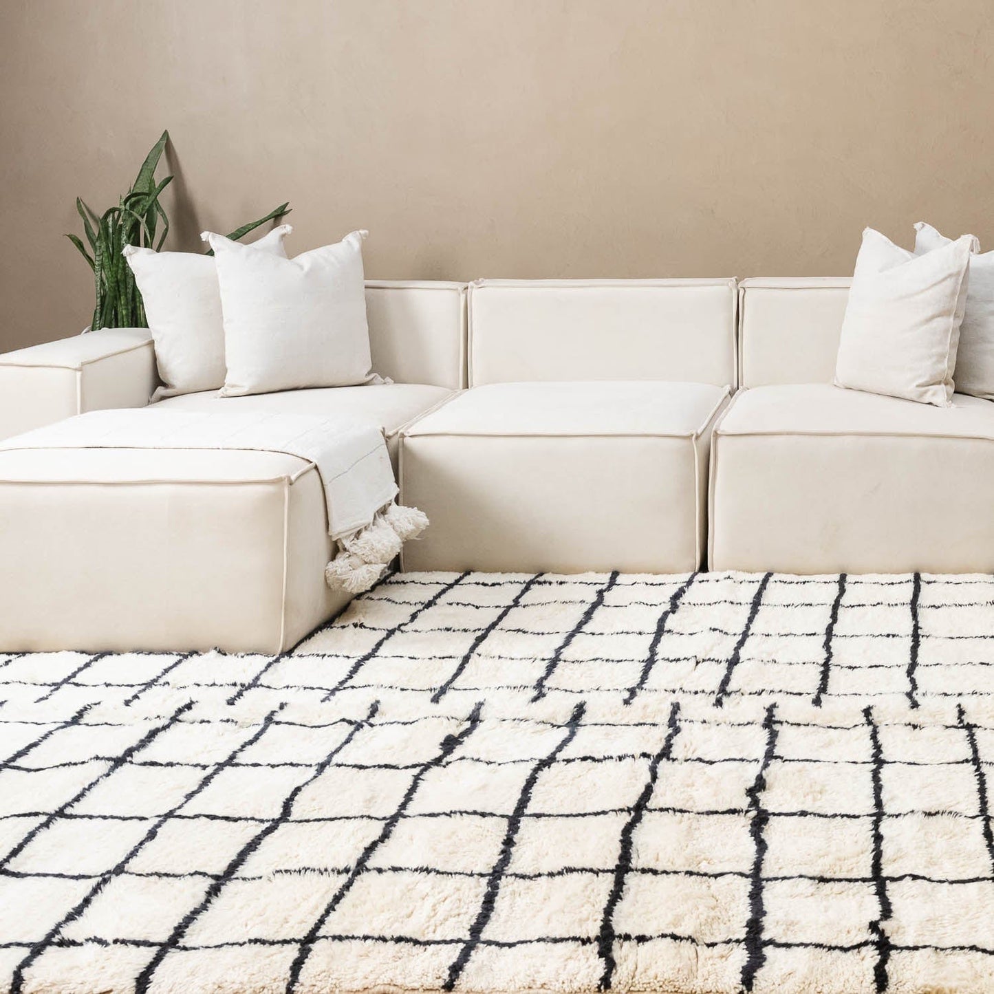 Benisouk mrirt rug Rahim - Luxury Shag Moroccan Rug Rahim - Luxury Shag Moroccan Rug