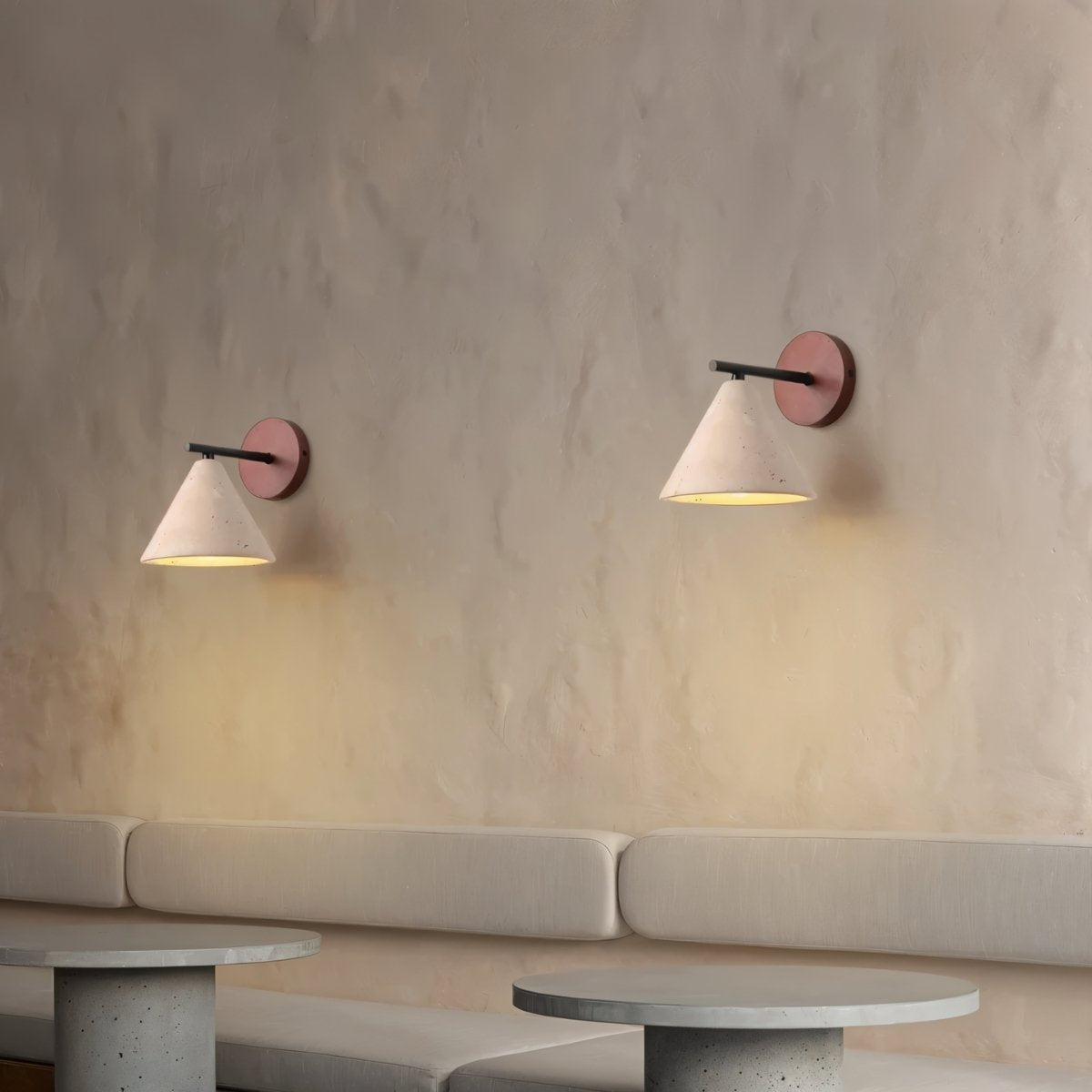 Omicil Travertine Wall Lamp.