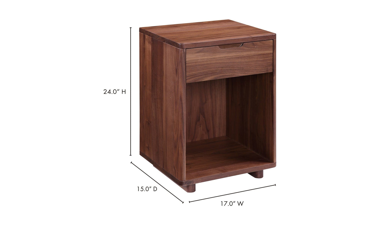 Moe's Home Collection OSAMU WALNUT NIGHTSTAND OSAMU WALNUT NIGHTSTAND
