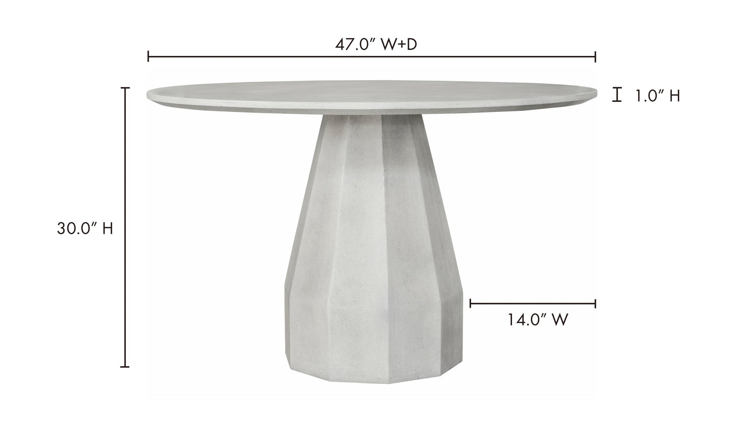 Moe's Home Collection Outdoor Table Templo Outdoor Dining Table Black Templo Outdoor Dining Table Black