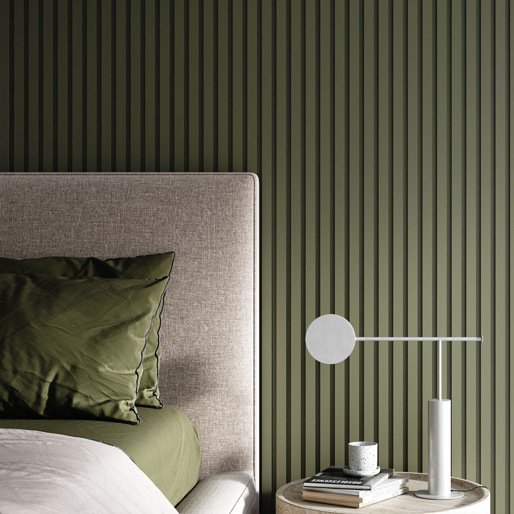 Paintable Slatted Wall Panels.
