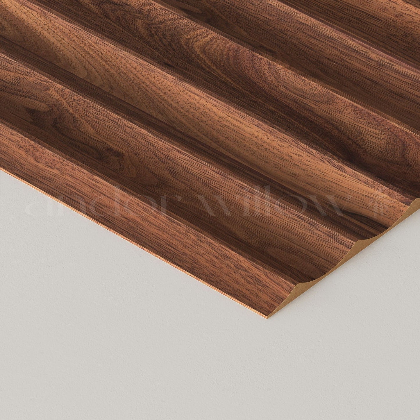 andor willow Panel American Walnut / 44.1" / Wide Fluted Fluted Wood Panels Fluted Wood Panels