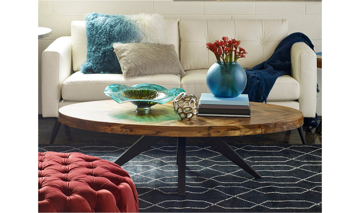 The Carpentry Shop Co. PARQ OVAL COFFEE TABLE AMBER PARQ OVAL COFFEE TABLE AMBER