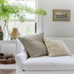 Bloomist Pillows Herringbone Linen Pillow in Natural, 24x24