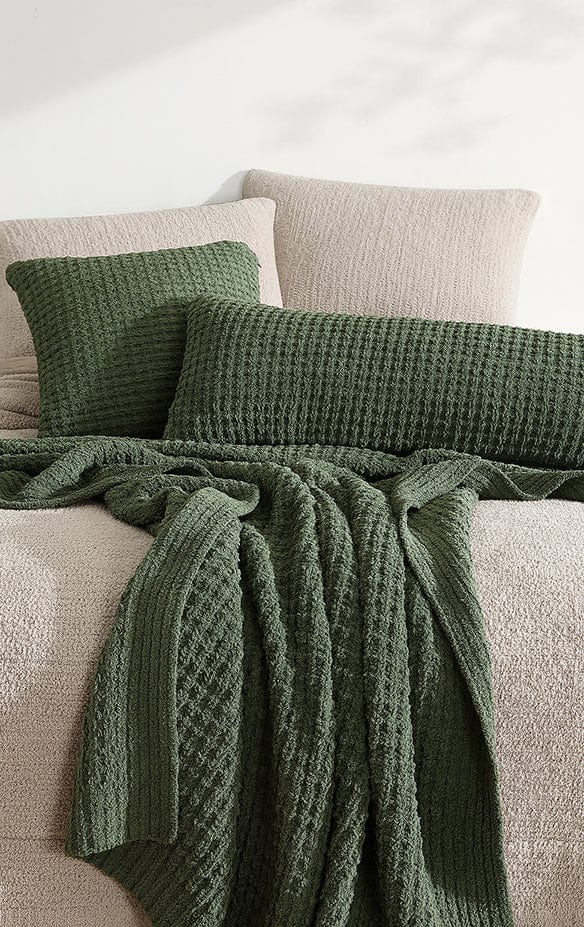 Sunday Citizen Pillows Snug Waffle Throw Pillow Snug Waffle Throw Pillow