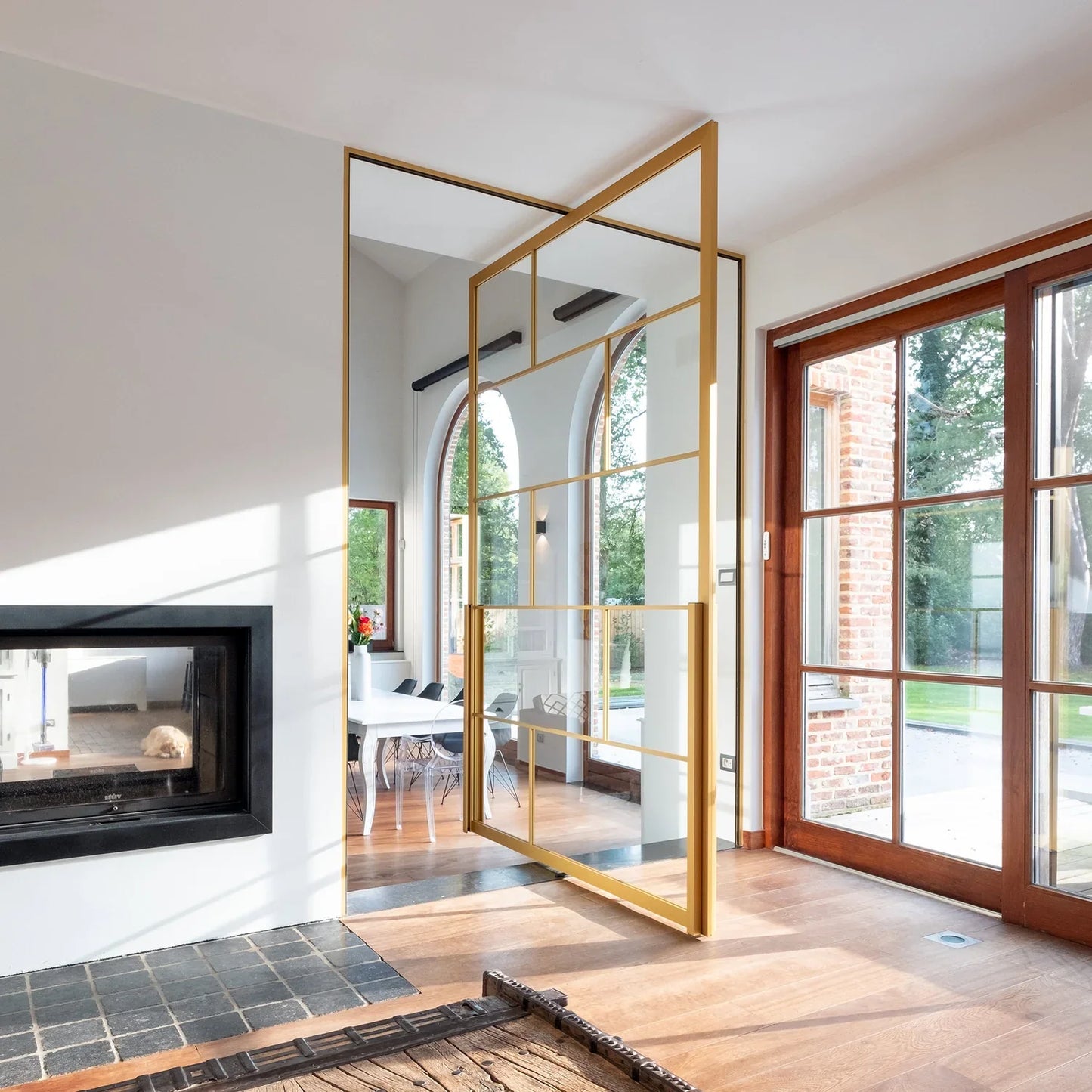 AZI Interior Porta Pivot Door Gold