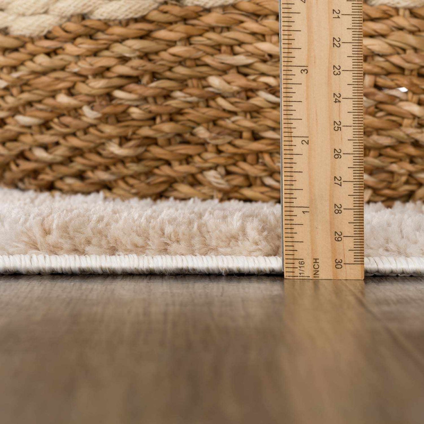 Boutique Rugs Rugs Canika Beige Washable Checkered Area Rug Canika Beige Washable Checkered Area Rug