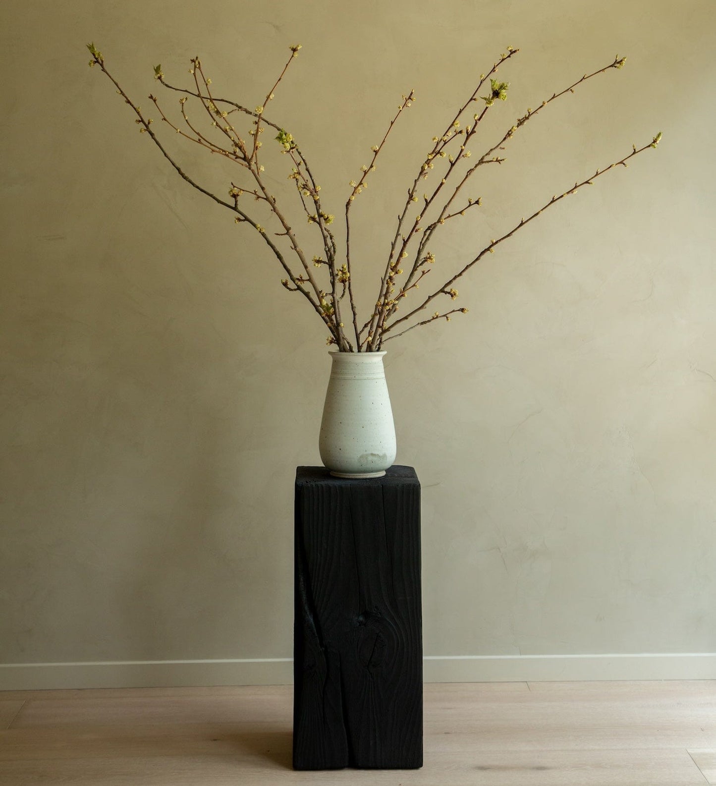 House of Leon Sculptural Pedestal Charcoal Sculpture Pedestal - Medium Charcoal Sculpture Pedestal - Medium