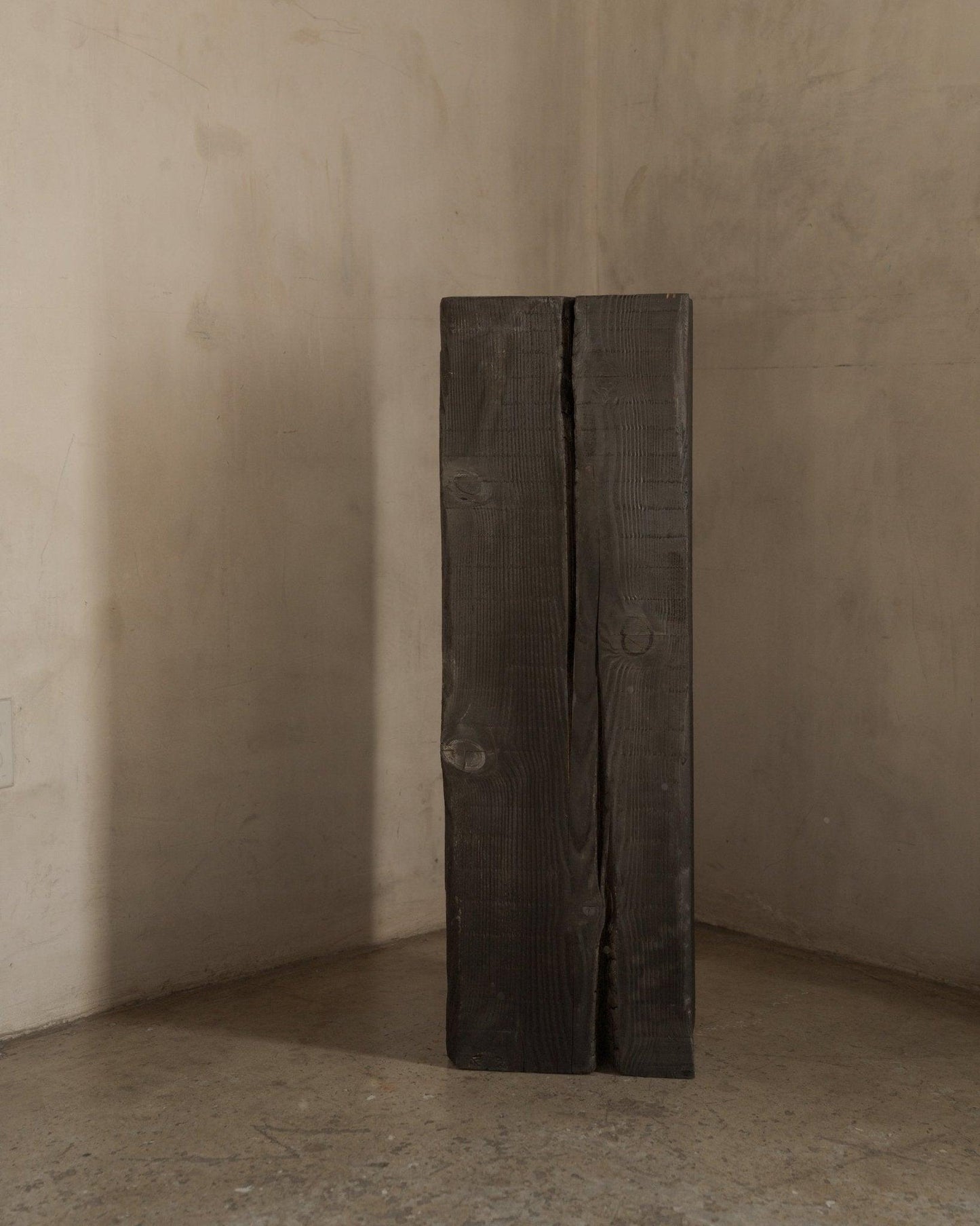 House of Leon Sculptural Pedestal Charcoal Sculpture Pedestal - Tall Charcoal Sculpture Pedestal - Tall