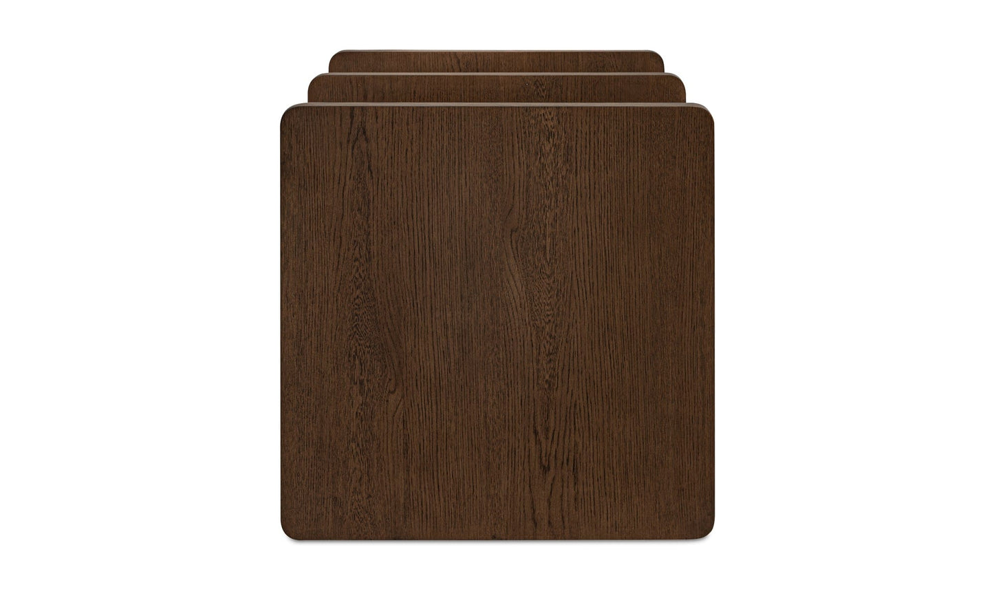 Moe's Home Collection Side Table Casey Side Table Dark Brown Casey Side Table Dark Brown