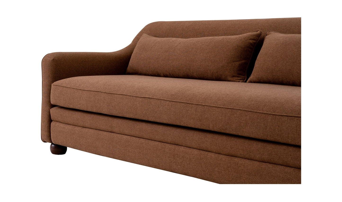 Moe's Home Collection Sofas Amira Sofa Rust Amira Sofa Rust
