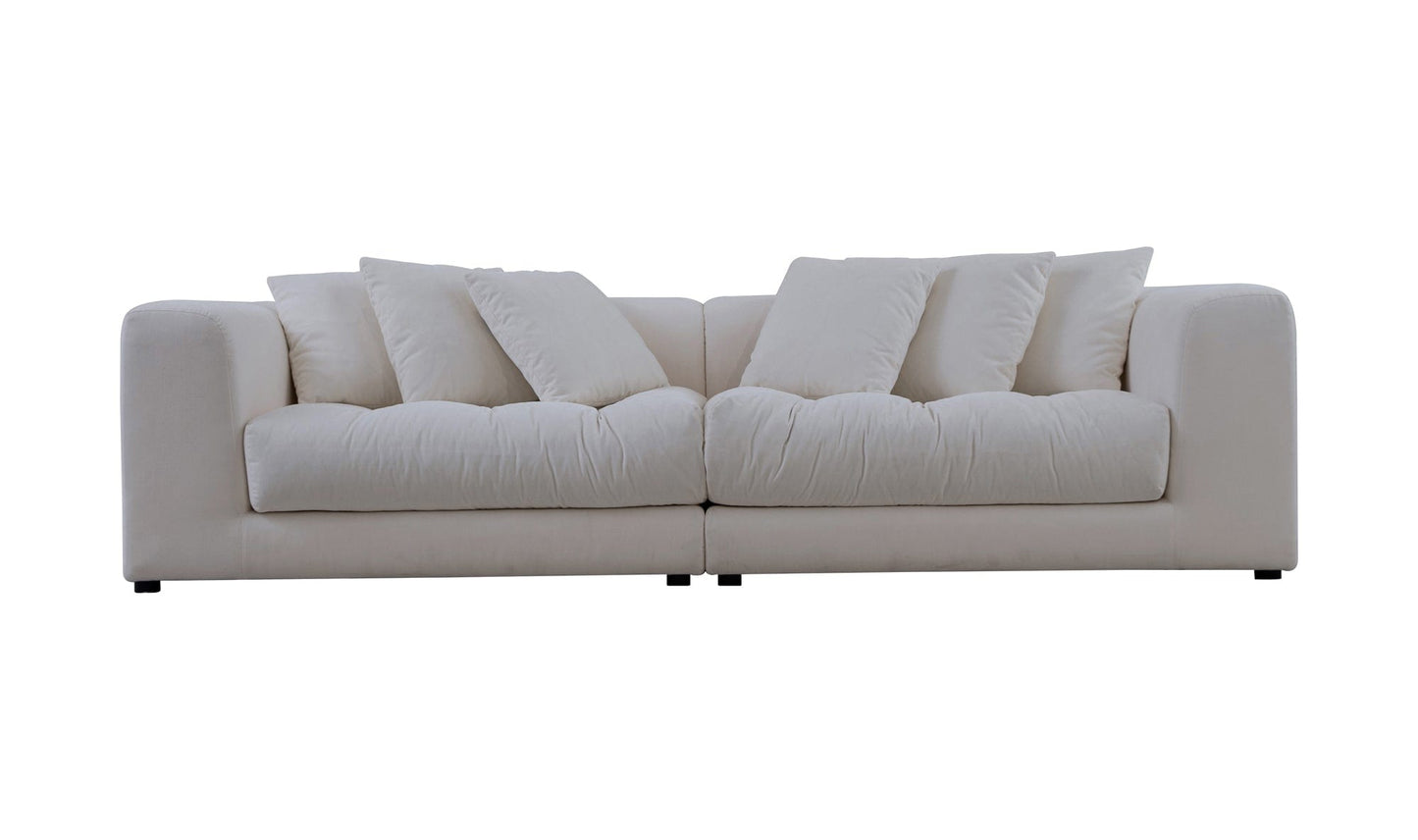 Moe's Home Collection Sofas Davie Sofa Warm White Davie Sofa Warm White