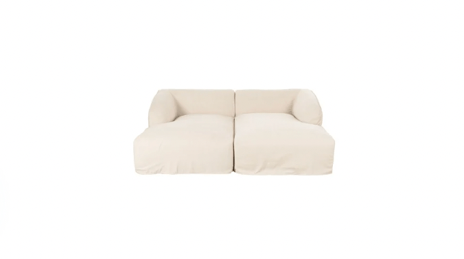 Moe's Home Collection Sofas Isla Double Chaise Modular Sectional Mocha Isla Double Chaise Modular Sectional Mocha