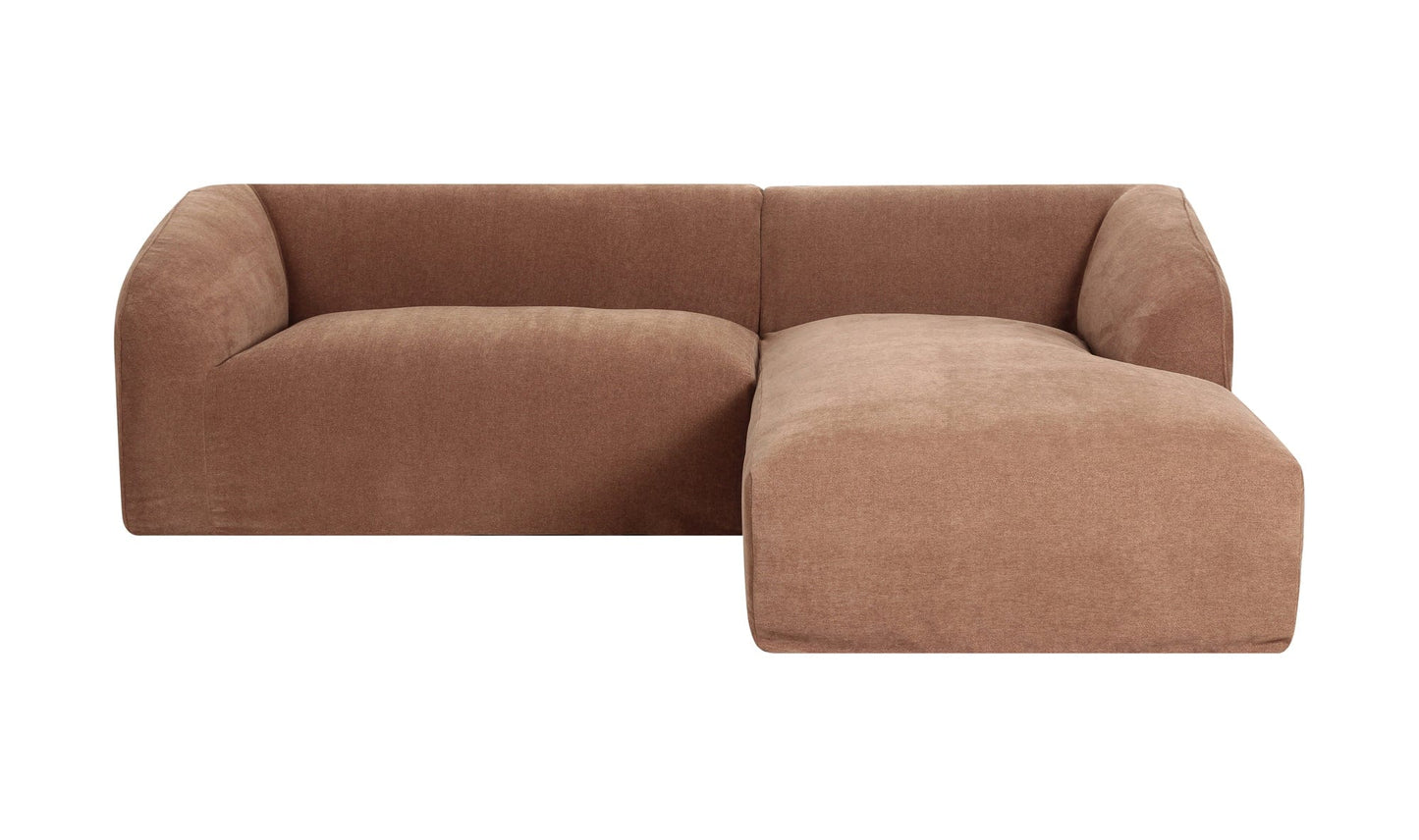 Moe's Home Collection Sofas Isla Nook 2 Piece Modular Sectional Right Mocha Isla Nook 2 Piece Modular Sectional Right Mocha