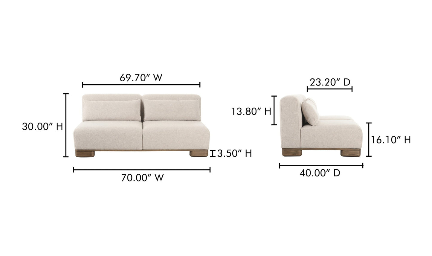 Moe's Home Collection Sofas June Sofa Oatmeal June Sofa Oatmeal