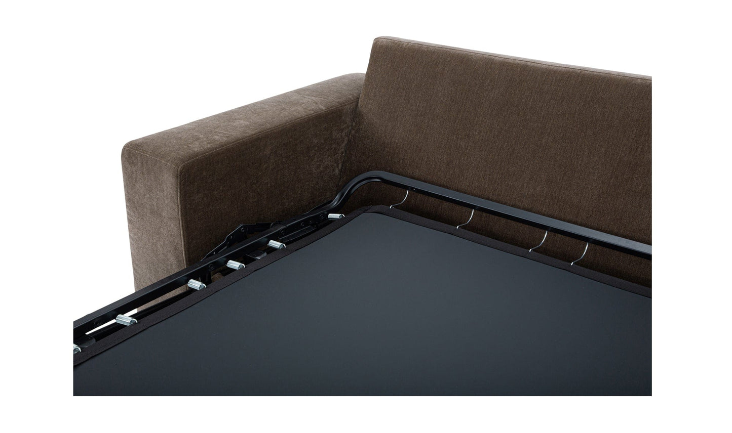 Moe's Home Collection Sofas Kiran Sleeper Sofa Warm Charcoal Kiran Sleeper Sofa Warm Charcoal