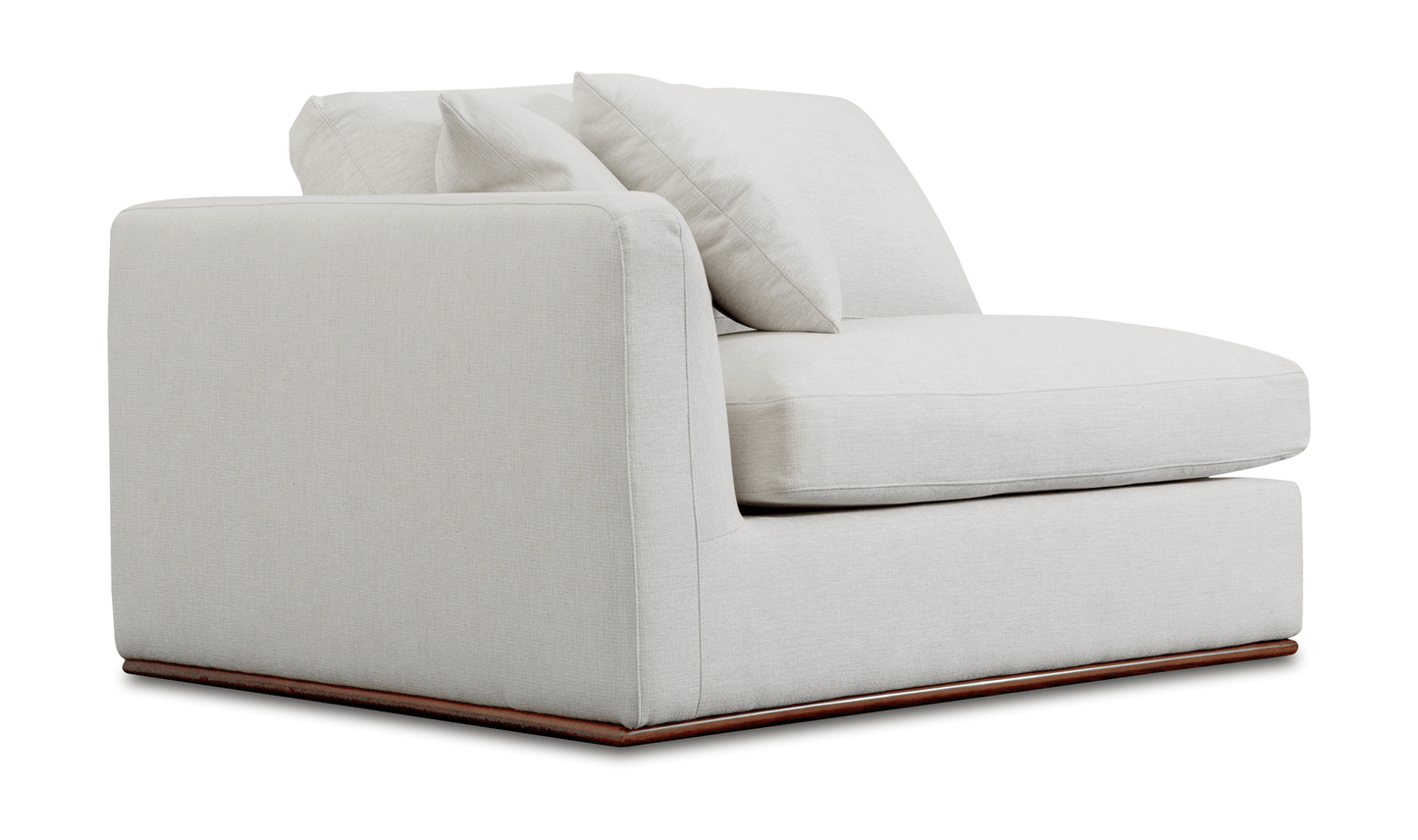 Moe's Home Collection Sofas RUE LEFT ARM FACING CHAIR OFF WHITE RUE LEFT ARM FACING CHAIR OFF WHITE