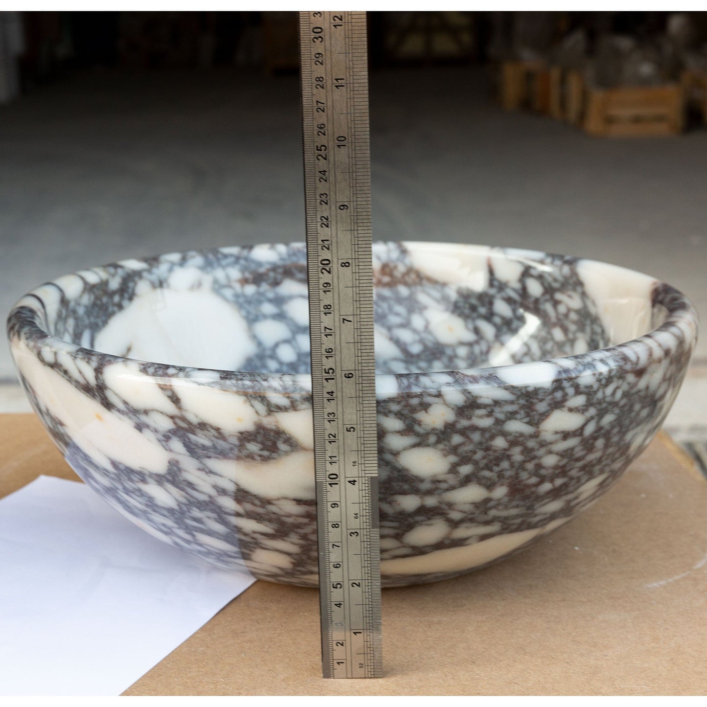 Villohome | Online Flooring Shop Stone Sinks Calacatta Viola Marble Natural Stone Above-vanity Bathroom Sink Polished (D)16" (H)6" Calacatta Viola Marble Natural Stone Above-vanity Bathroom Sink Polished (D)16" (H)6"