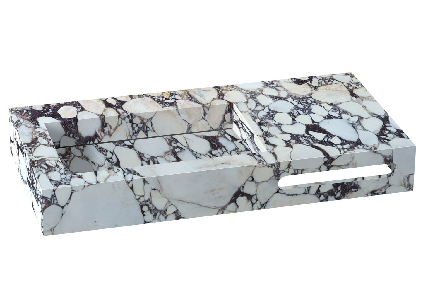 Villohome | Online Flooring Shop Stone Sinks Calacatta Viola Marble Wall-mount Bathroom Sink Hidden Drain and Towel Holder Calacatta Viola Marble Wall-mount Bathroom Sink Hidden Drain and Towel Holder