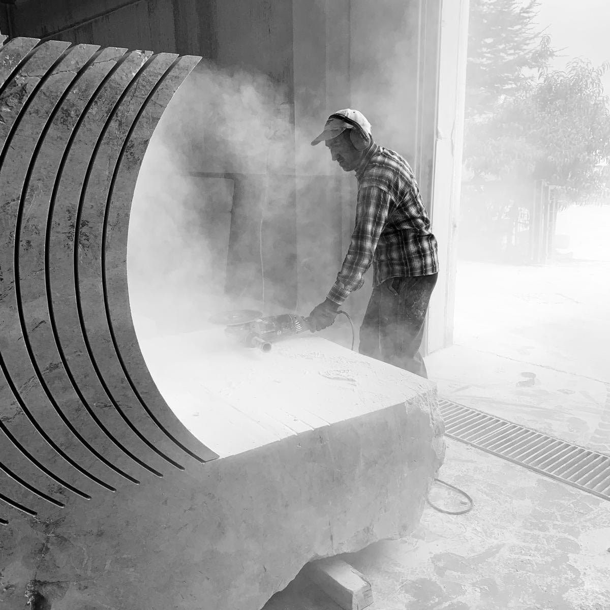 Villohome | Online Flooring Shop Stone Sinks Calacatta White Marble Vessel Above Vanity Bathroom Sink Polished (D)19" (H)6" Calacatta White Marble Vessel Above Vanity Bathroom Sink Polished (D)19" (H)6"