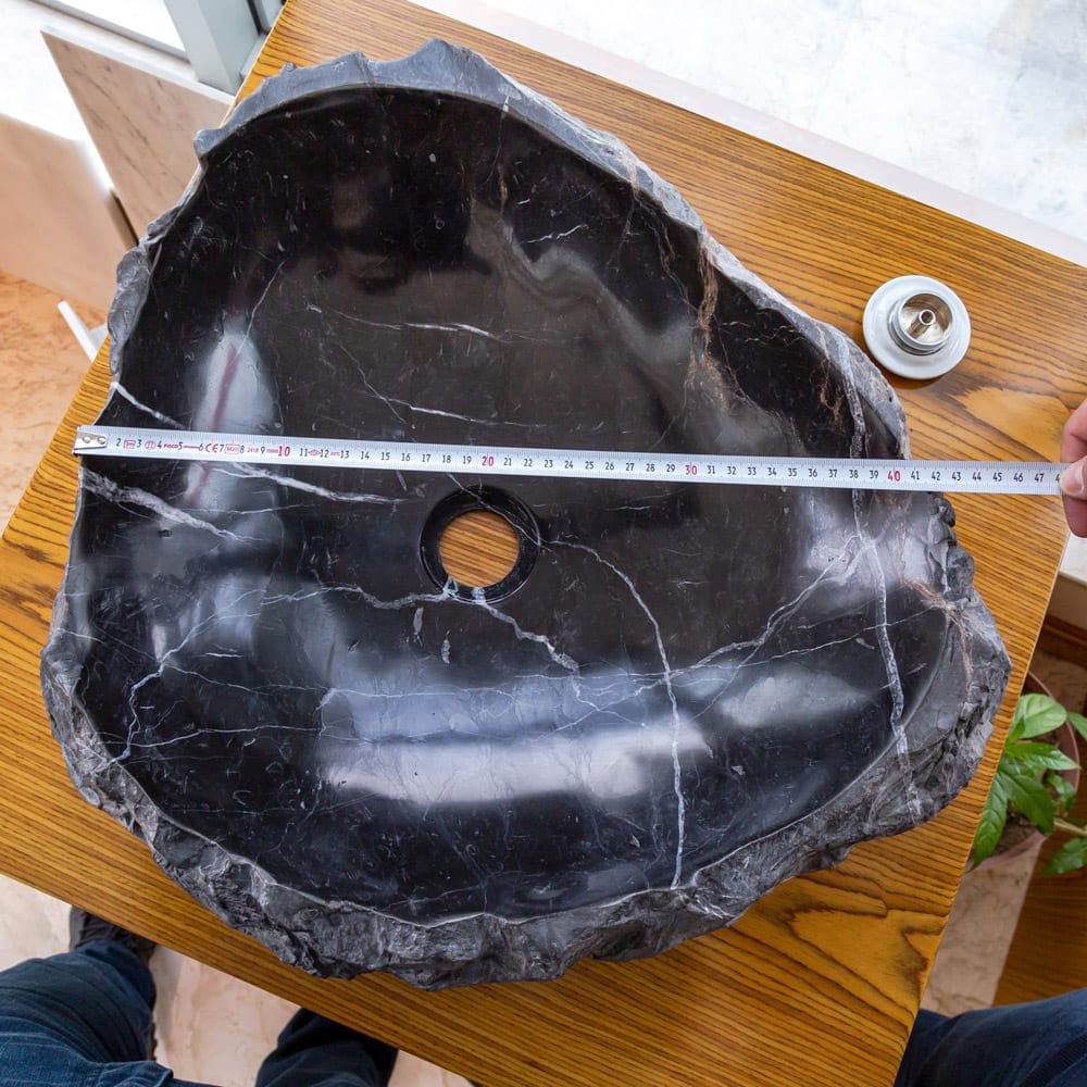 Villohome | Online Flooring Shop Stone Sinks Toros Black Natural Stone Marble Rustic Above Vanity Bathroom Sink Toros Black Natural Stone Marble Rustic Above Vanity Bathroom Sink