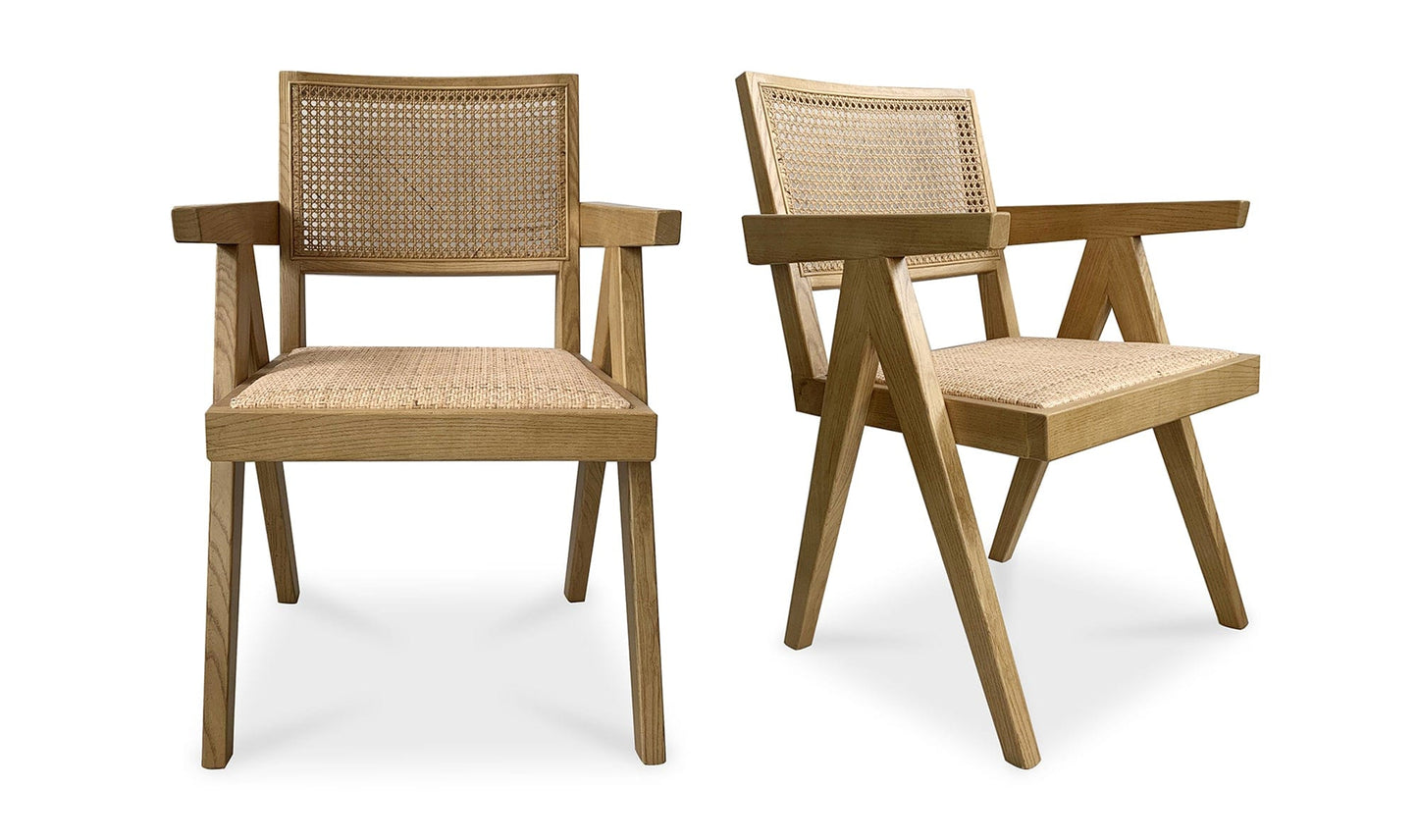 Moe's Home Collection Takashi Chair Natural - Set Of Two Takashi Chair Natural - Set Of Two