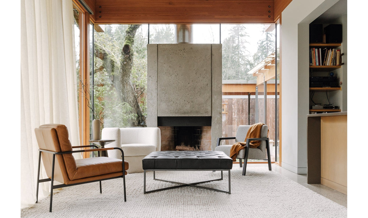 The Carpentry Shop Co. THAD OTTOMAN THAD OTTOMAN