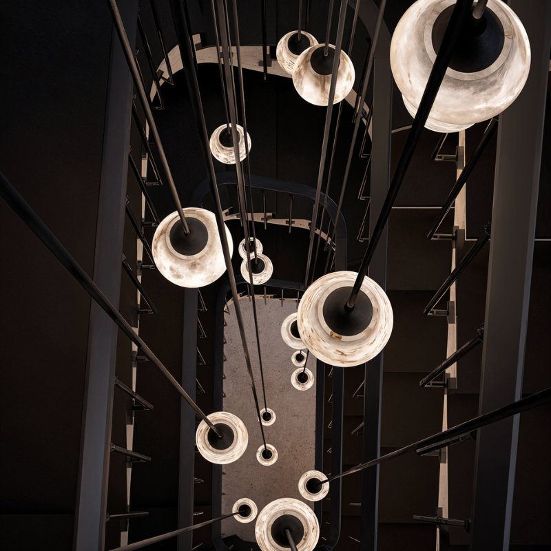 Viviana Alabaster Pendant Light.