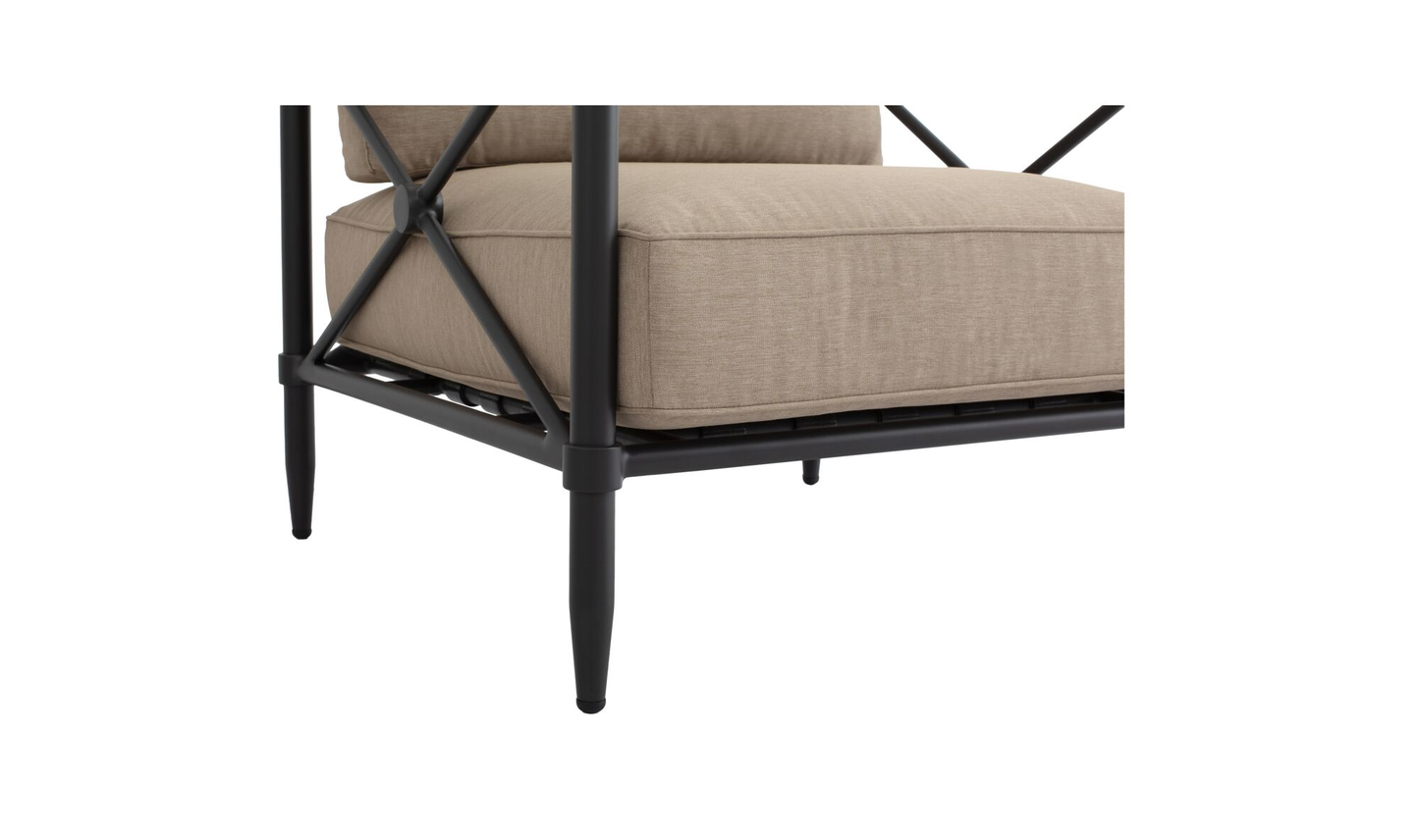 Willow Outdoor Accent Chair Light Brown