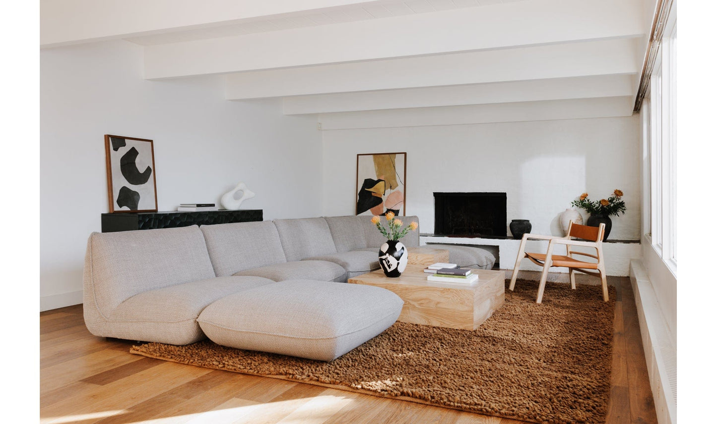 The Carpentry Shop Co. Zeppelin Corner Chair Speckled Pumice Zeppelin Corner Chair Speckled Pumice