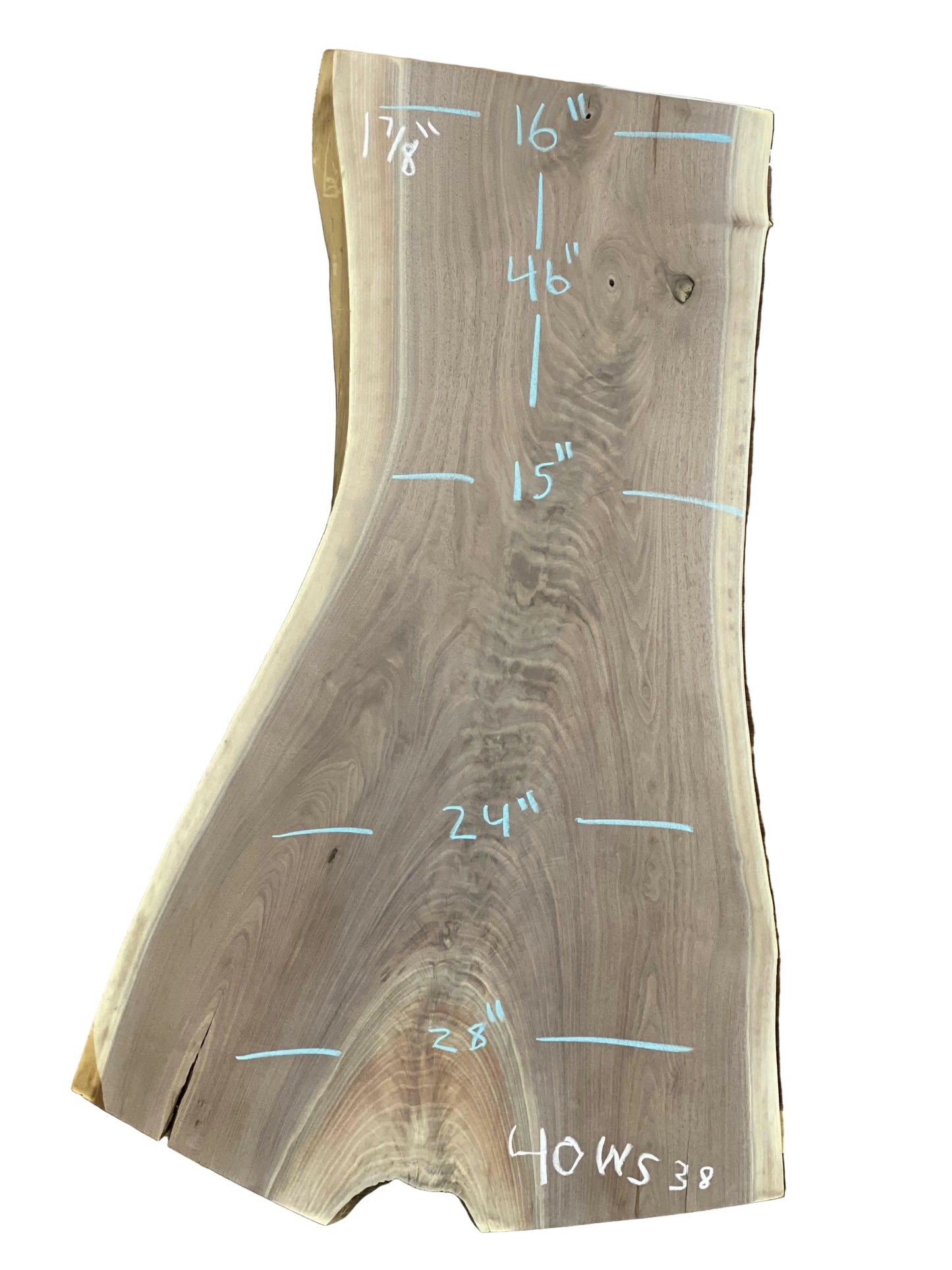 The Carpentry Shop Co., LLC 46" Black Walnut Slab