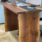 The Carpentry Shop Co., LLC Black Walnut Resin River Table Desk