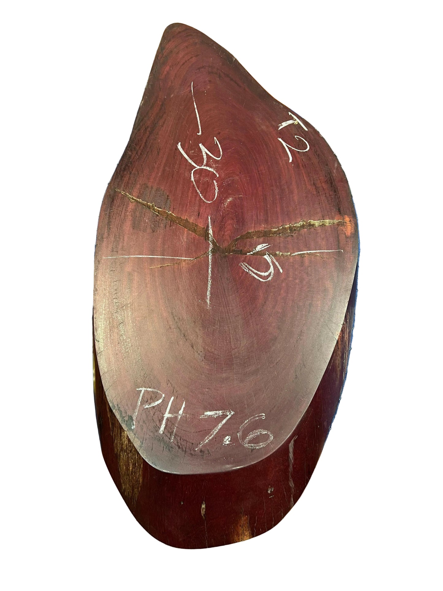 The Carpentry Shop Co. Carpentry & Woodworking 2" Thick Purple Heart Cross Cut Slab