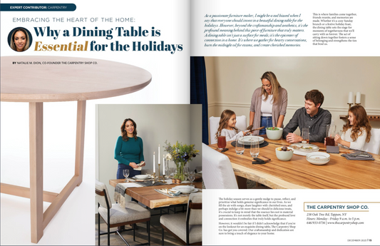 Embracing the Heart of the Home: Why a Dining Table is Essential for the Holidays.