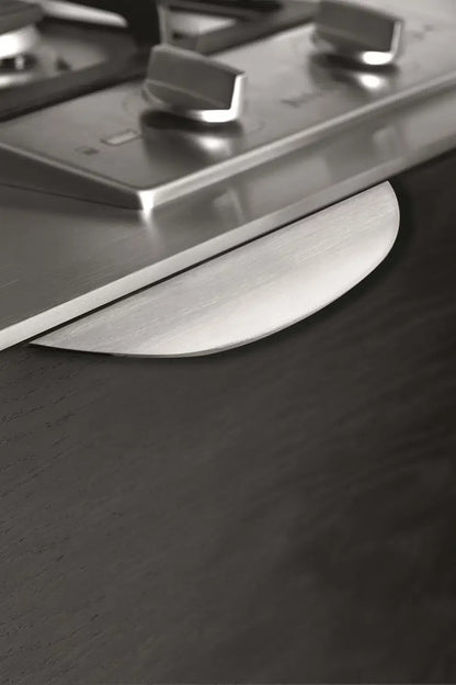 Edge Satin Steel "Bow" Drawer Pulls.