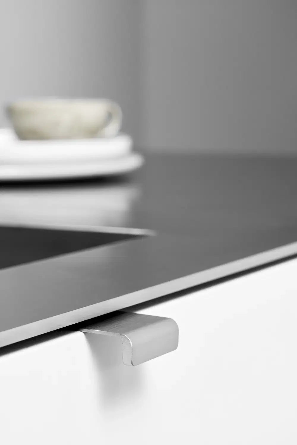 Edge Satin Steel "Artisan" Drawer Pulls.